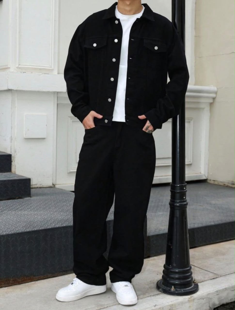 Black Denim Mens